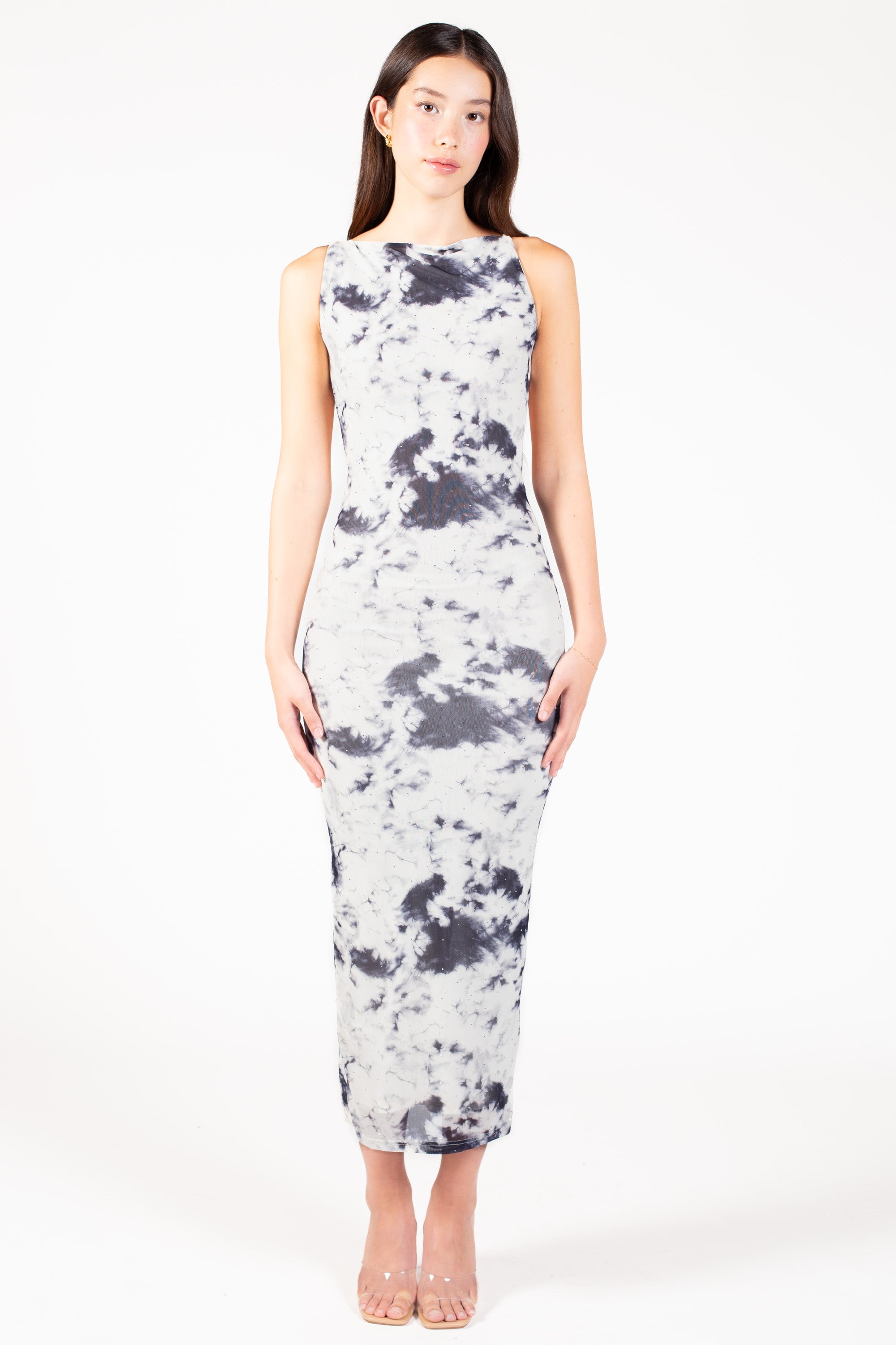 Serenelle Printed Midi Dress