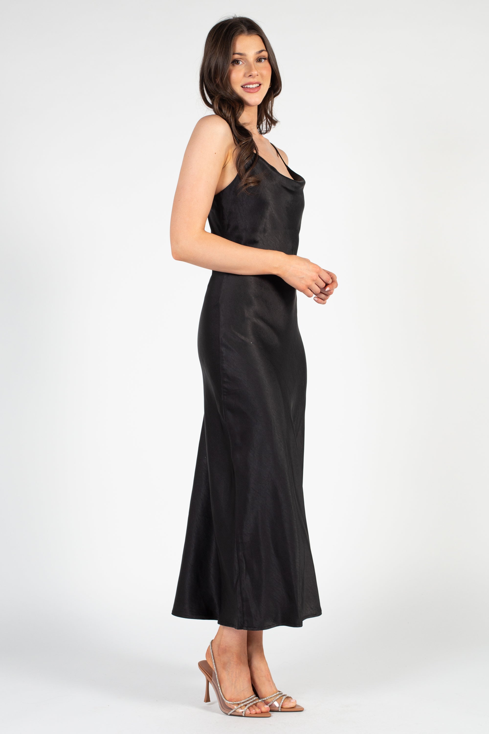 Jillian Side Slit Midi Dress