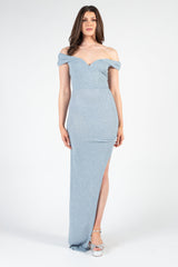 Greta Side Slit Maxi Gown