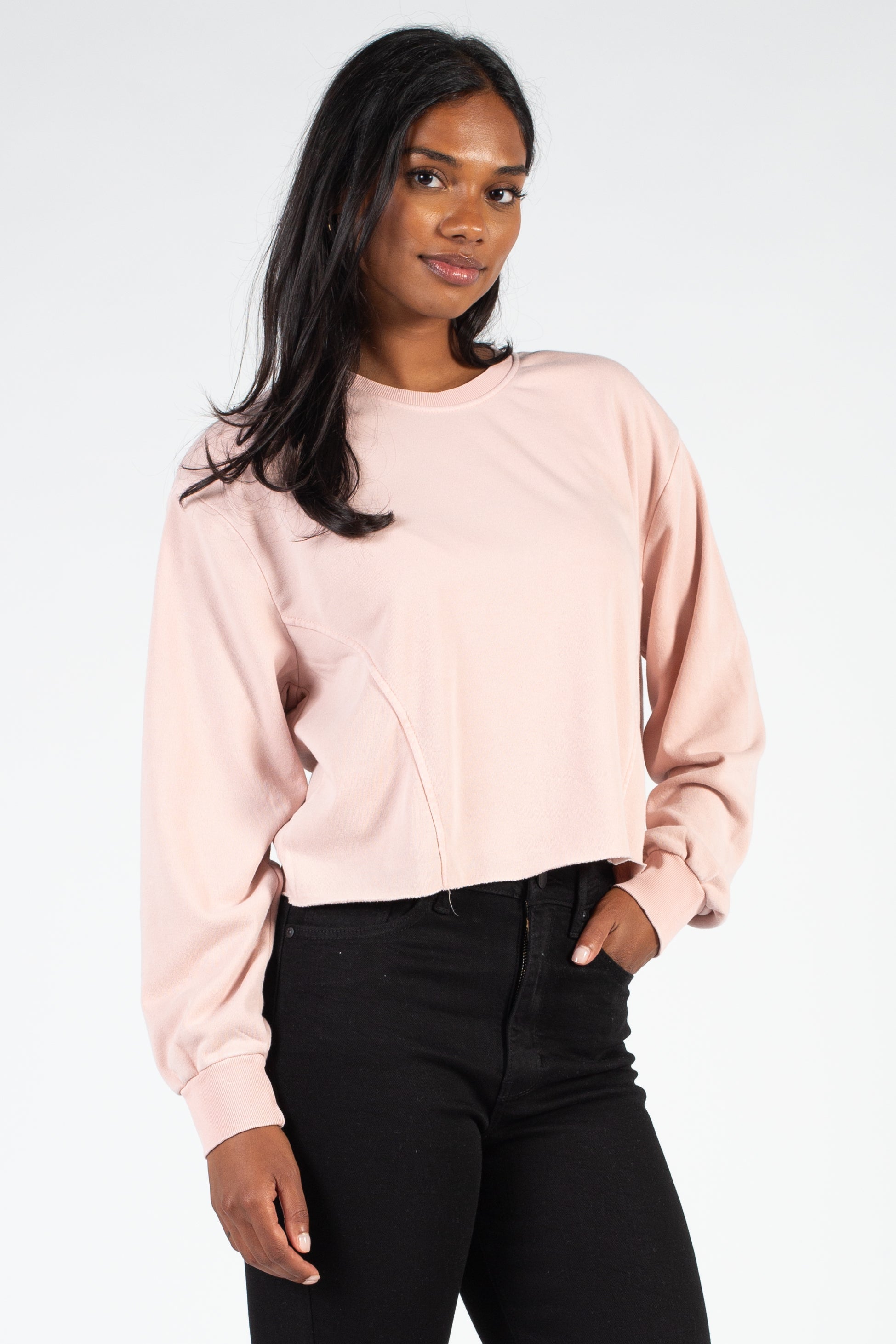 Ember Raw Hem Sweatshirt