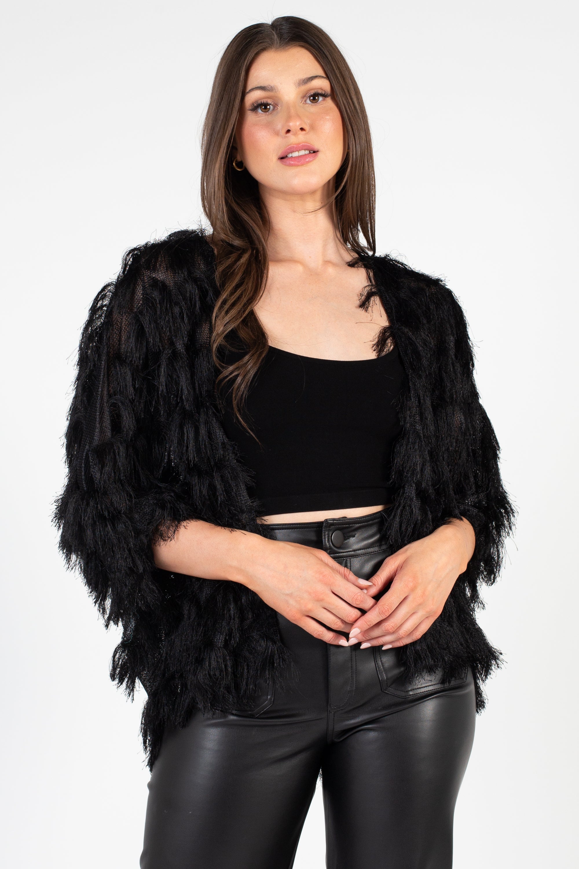 Haus Shaggy Open Jacket