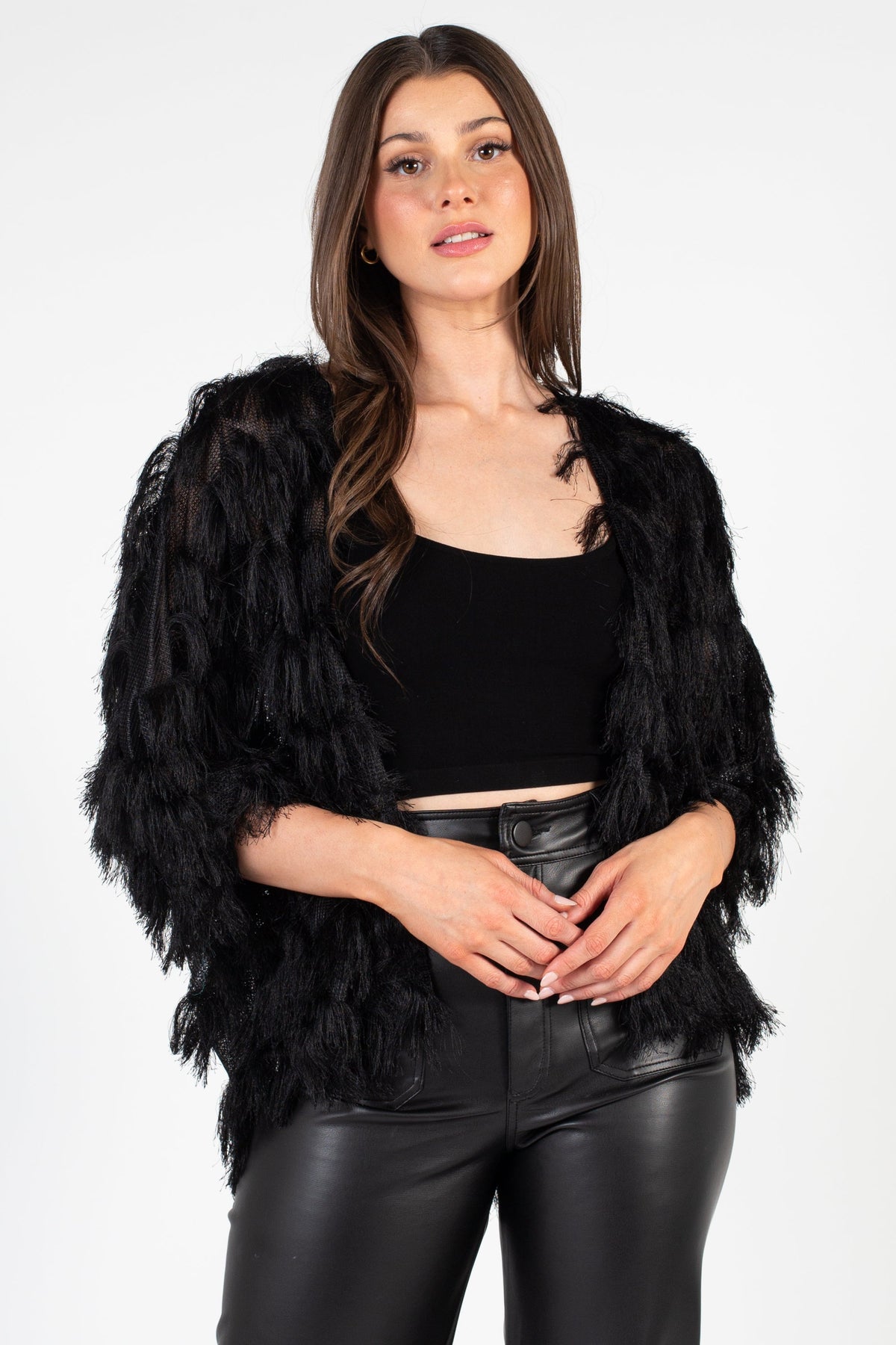 Haus Shaggy Open Jacket