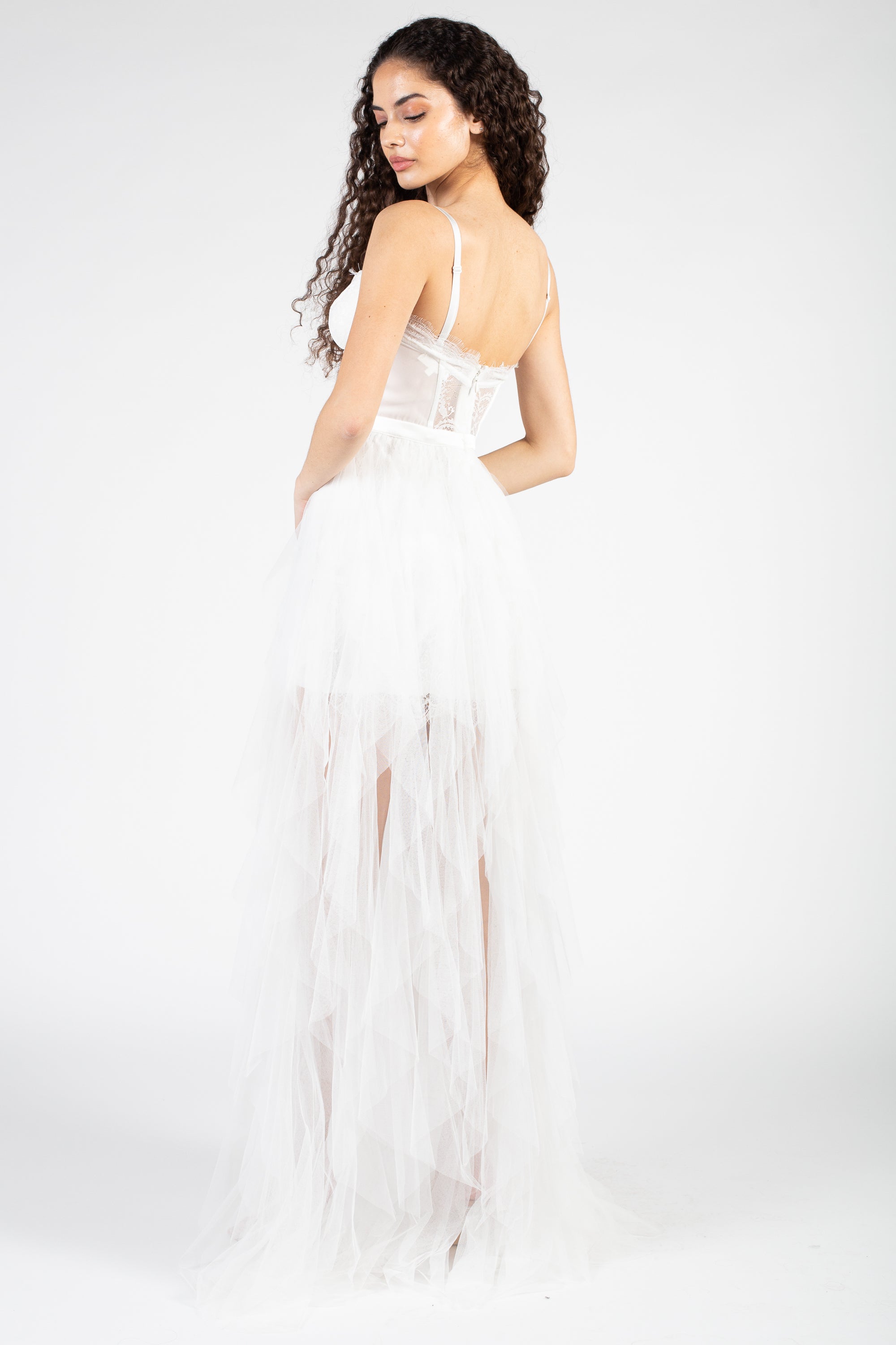 Miley Tulle Lace Maxi Dress