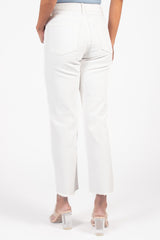 Just USA Hem Detail Straight Jeans