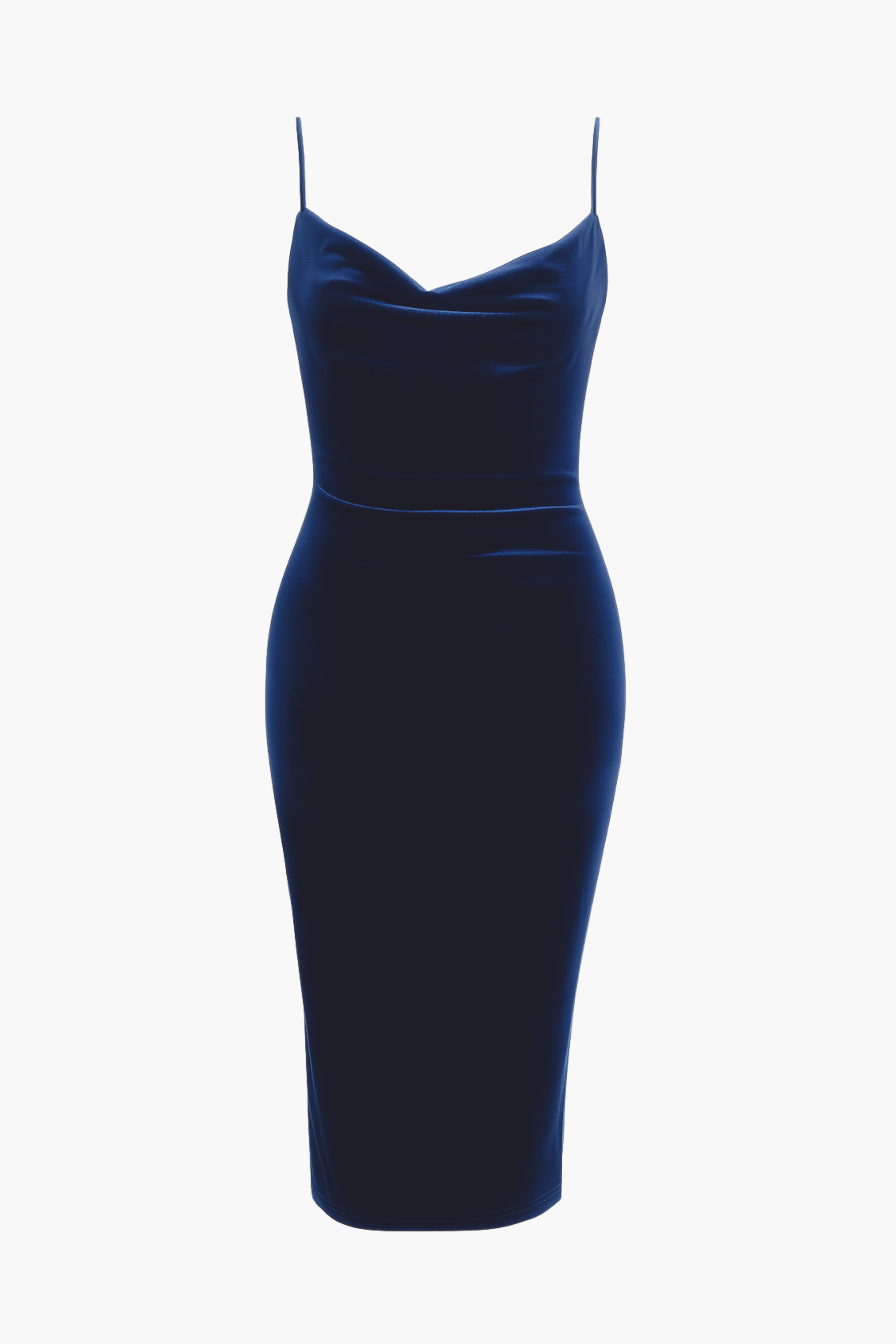 Evie Velvet Fitted Midi Dress