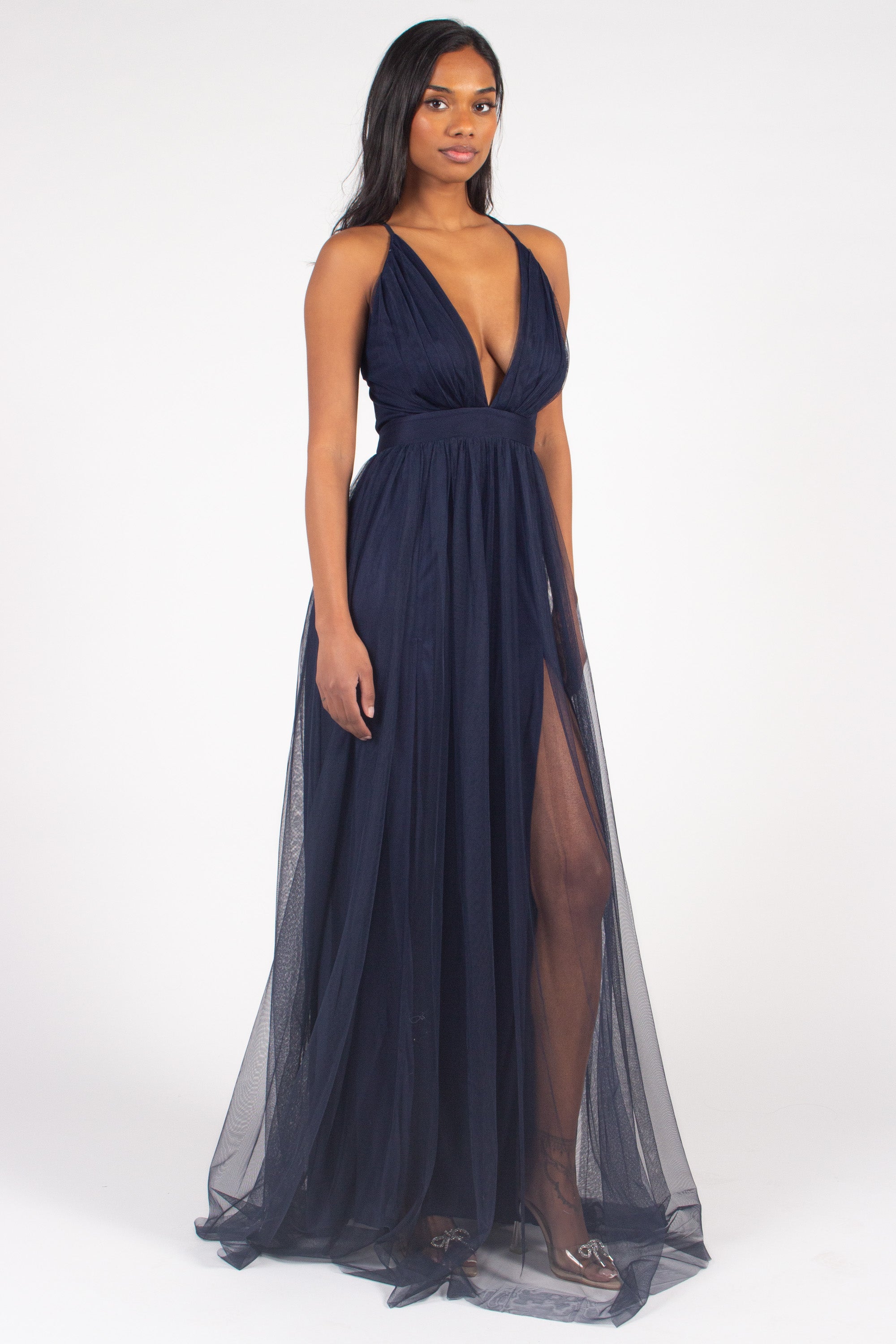 Sandy Tulle Maxi Dress