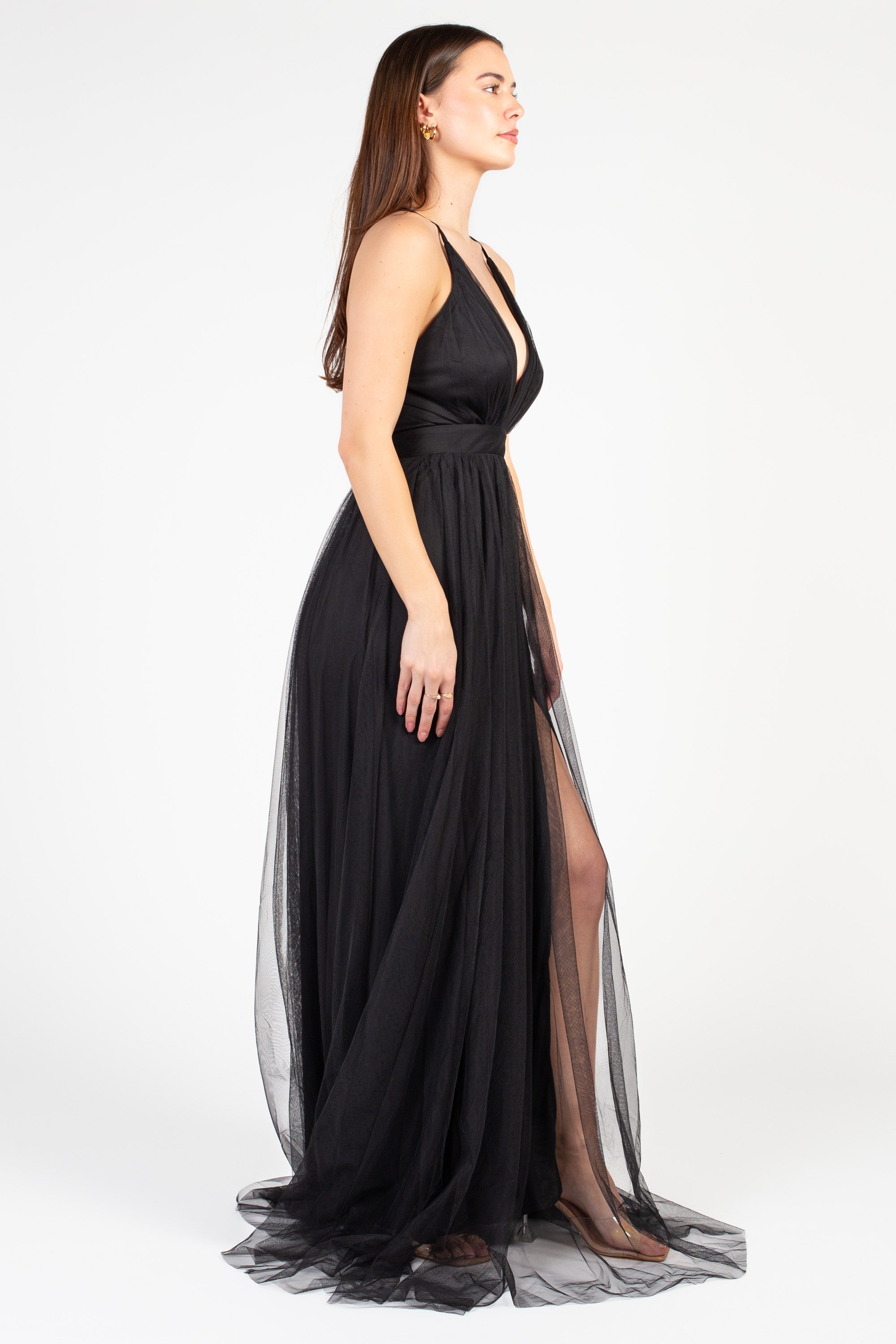 Sandy Tulle Maxi Dress