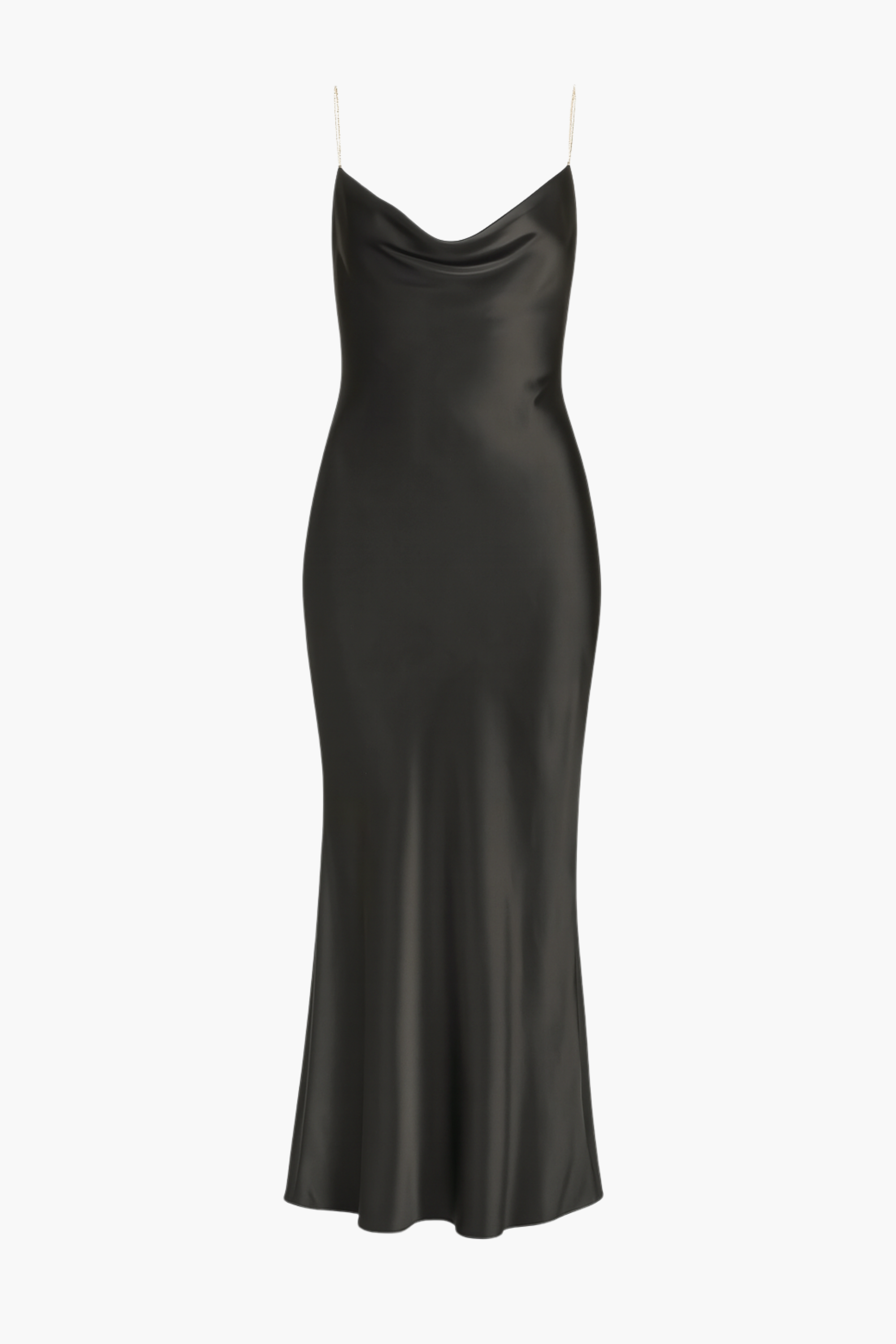 Pamela Rhinestone Strap Maxi Slip Dress