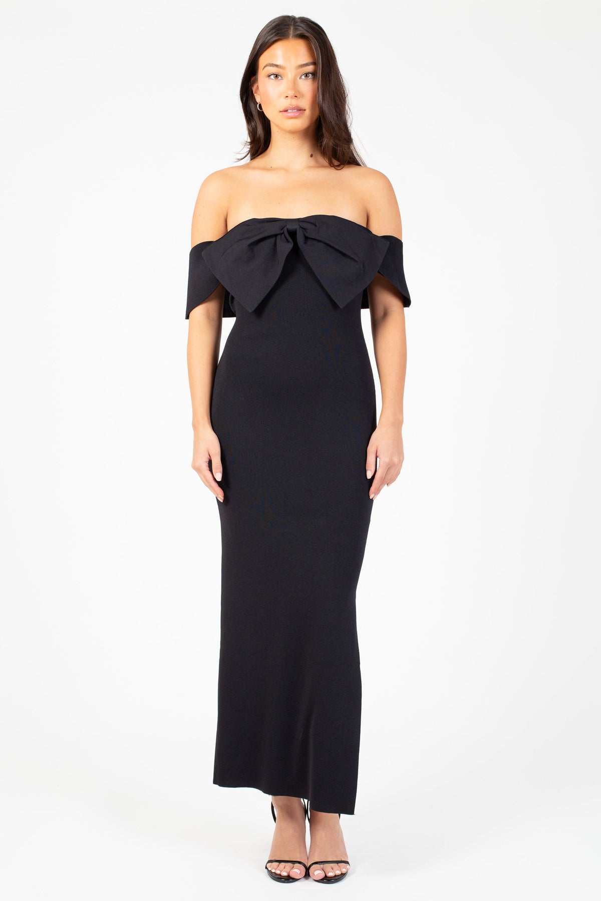 Xanthe Bow Detail Midi Dress
