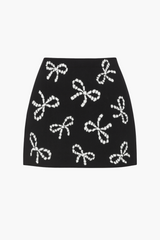 Blair Bow Detailed Mini Skirt