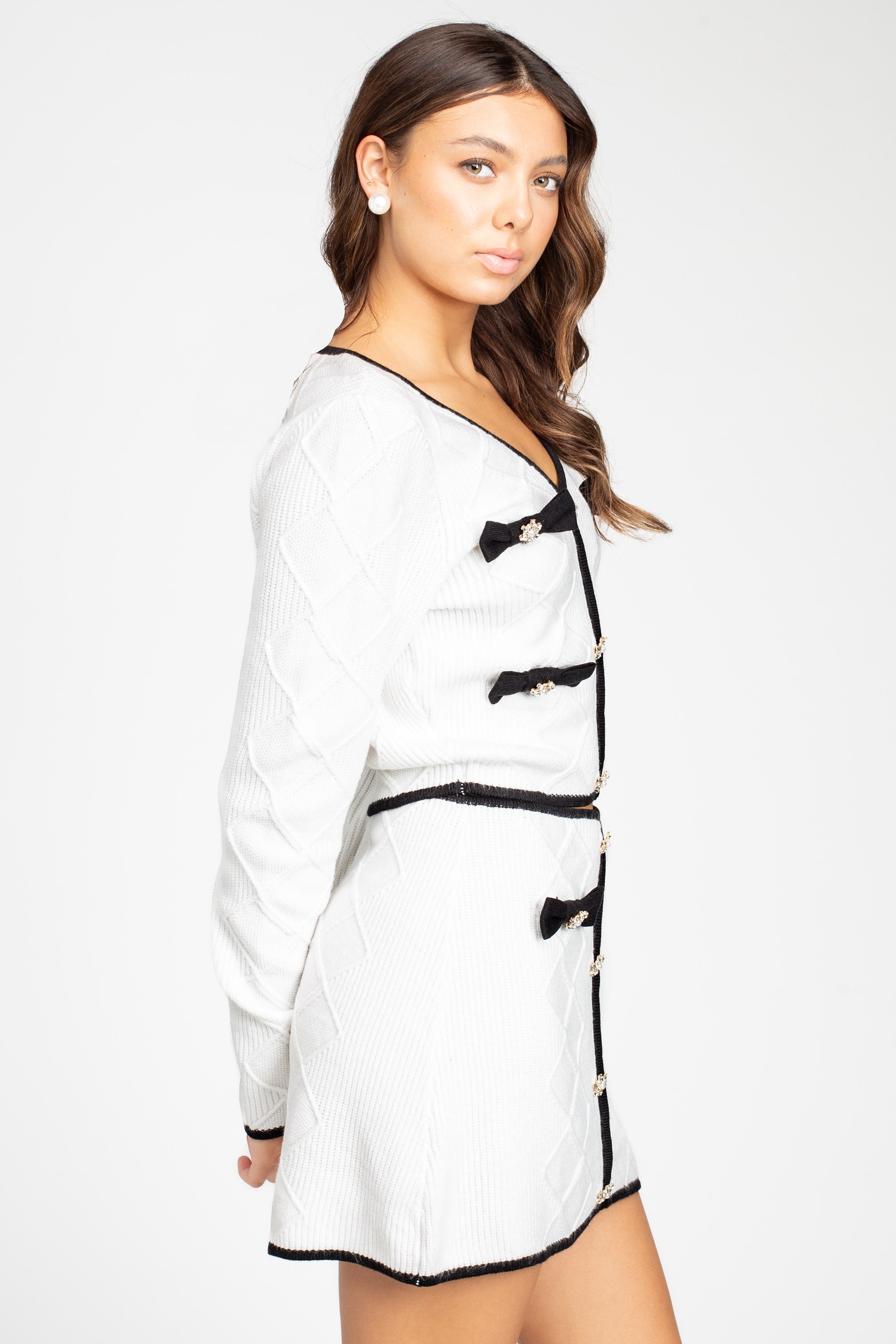 Noelle Jeweled Bow Sweater