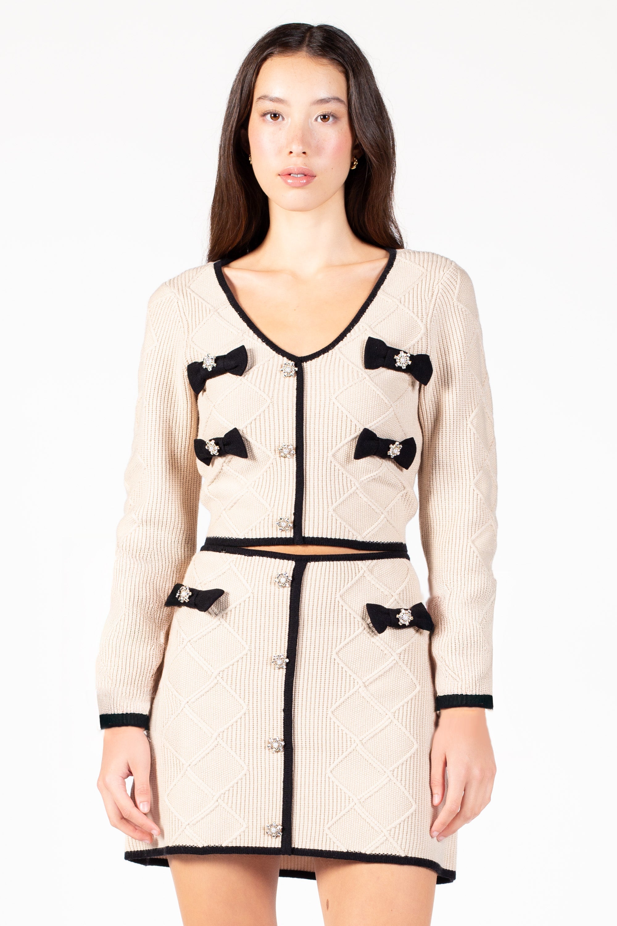 Noelle Jeweled Bow Sweater