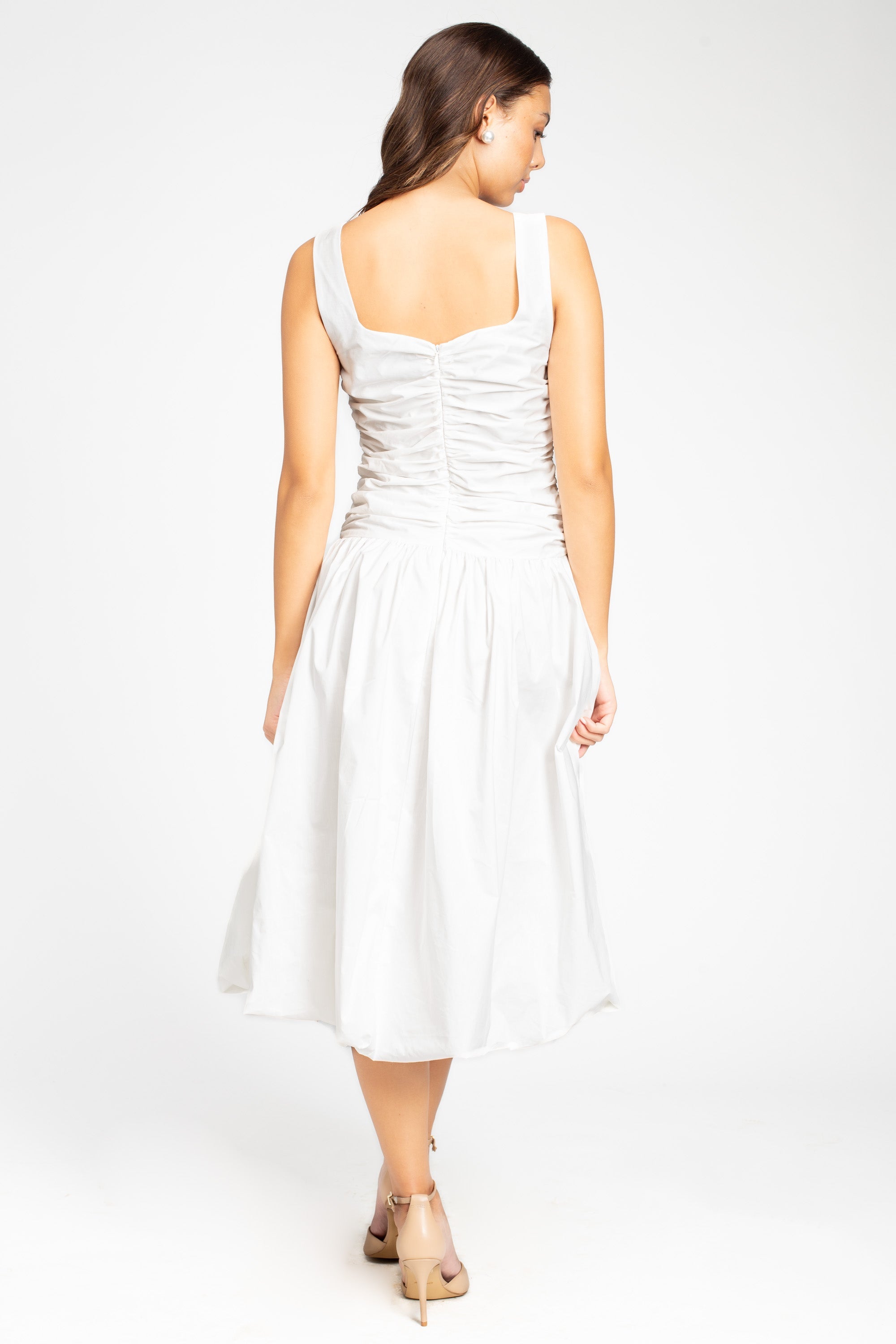 Clarabelle Bubble Hem Midi Dress