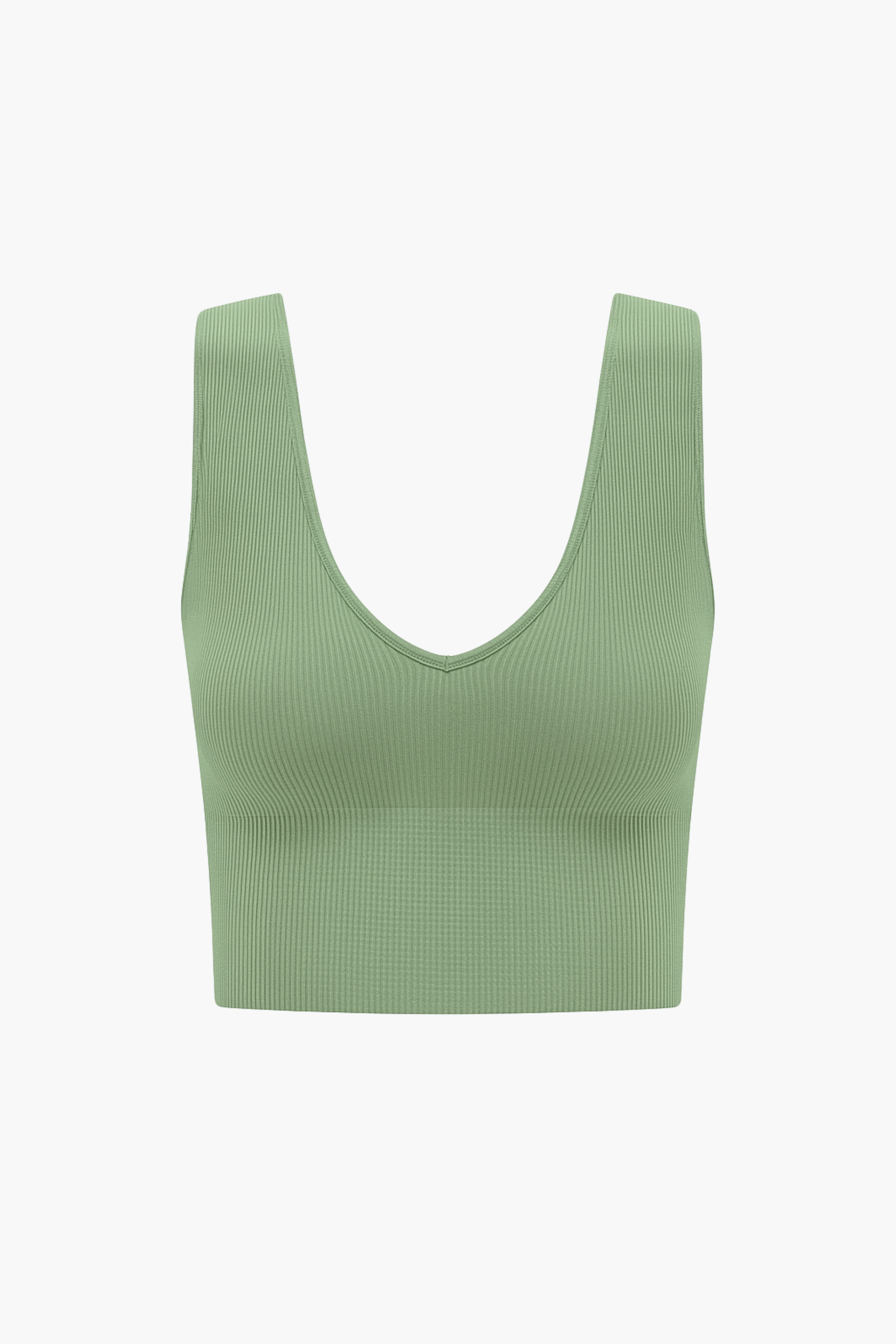 Nikibiki Ribbed Deep V Tank Top