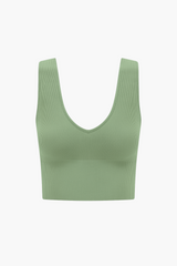 Nikibiki Ribbed Deep V Tank Top
