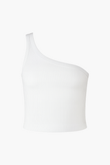 Nikibiki Ribbed One Shoulder Crop Top
