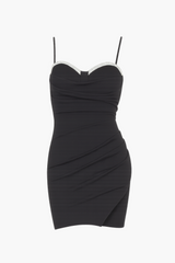 Azura Embellished Bust Mini Dress
