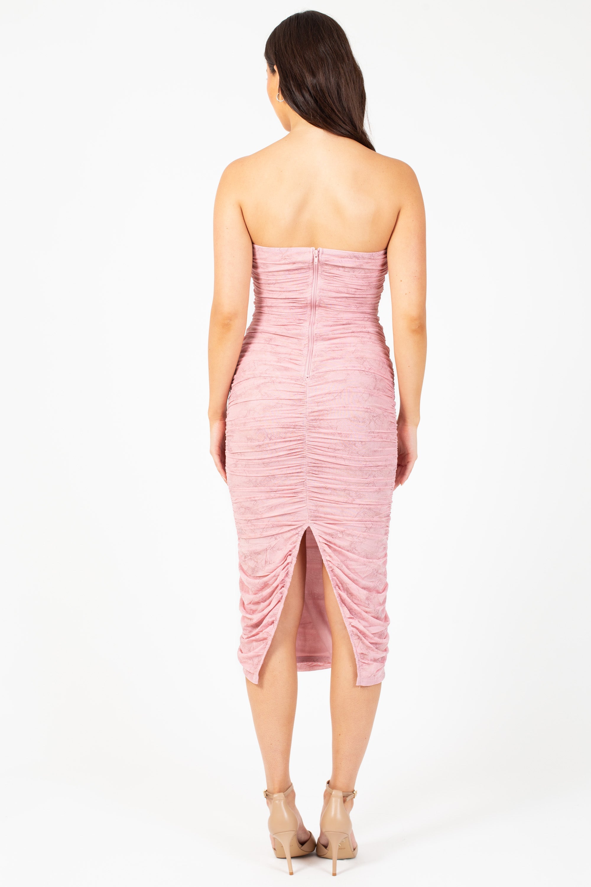 Calissa Floral Mesh Midi Dress