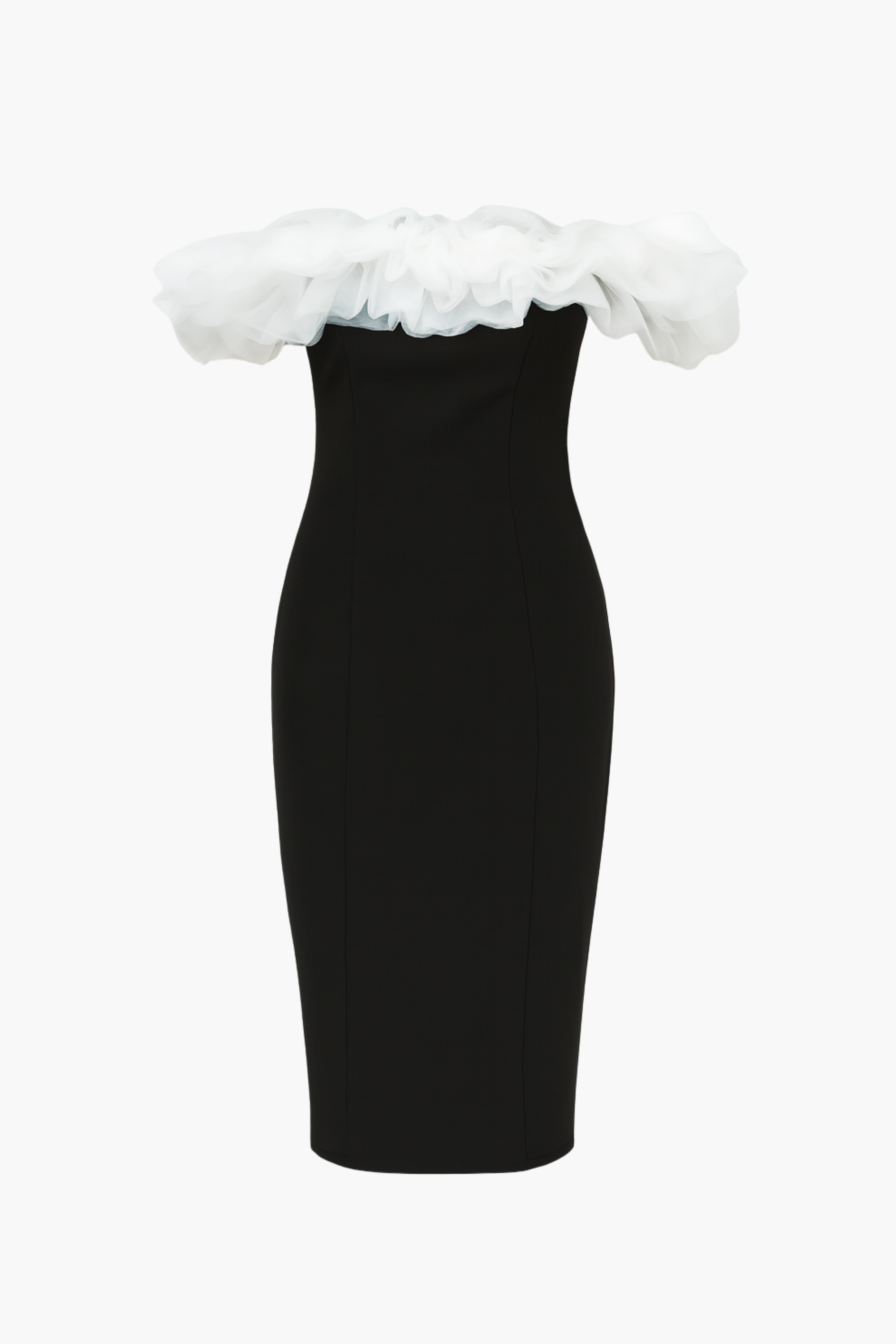 Lottie Tulle Trim Midi Dress