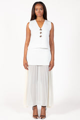 Saylor Button Vest Cardigan