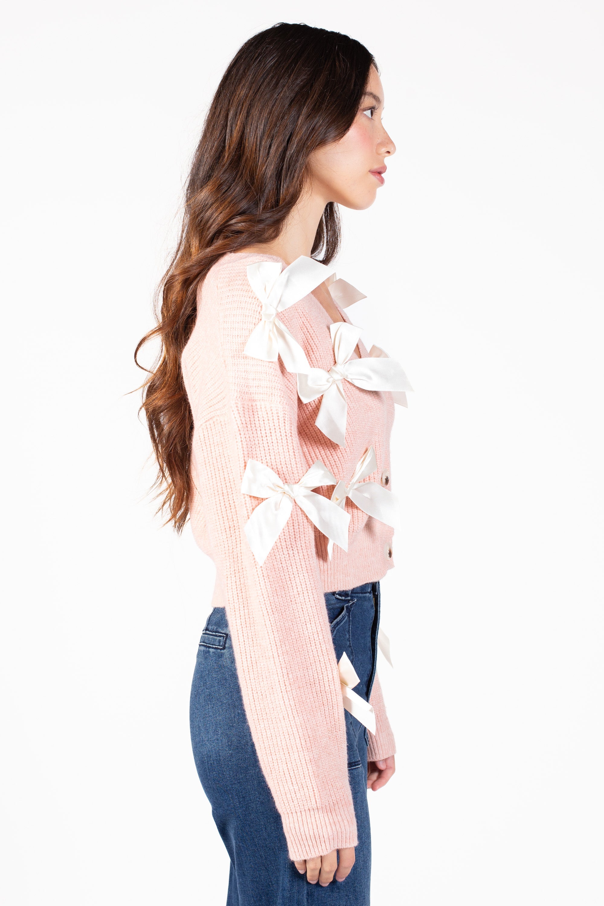 Helena Bow Knit Cardigan