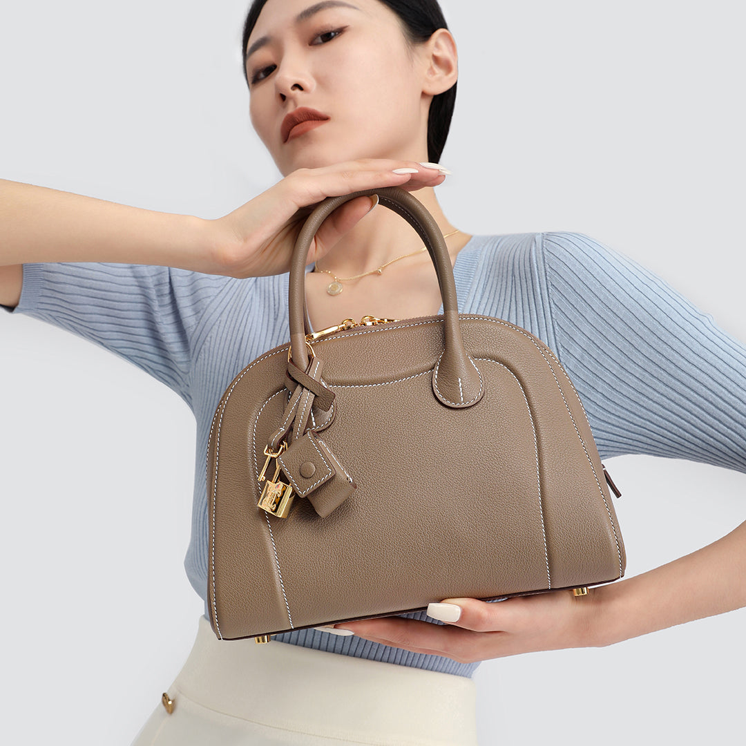 Handmade Leather Shell Tote Bags