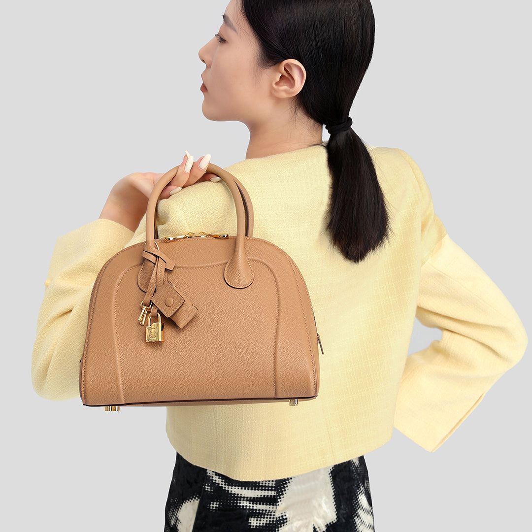 Handmade Leather Shell Tote Bags
