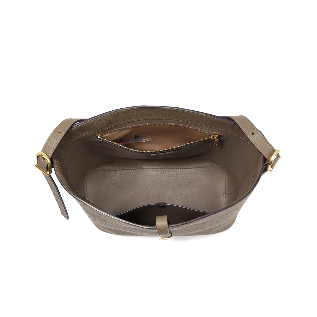 Handmade Leather Bucket Bag