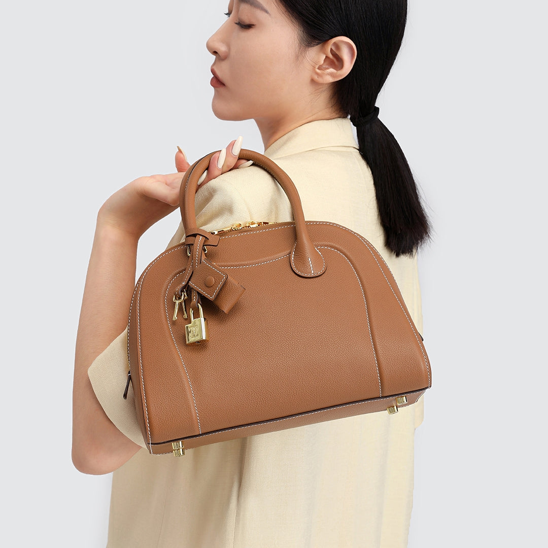 Handmade Leather Shell Tote Bags