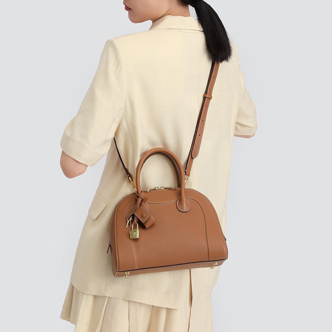 Handmade Leather Shell Tote Bags