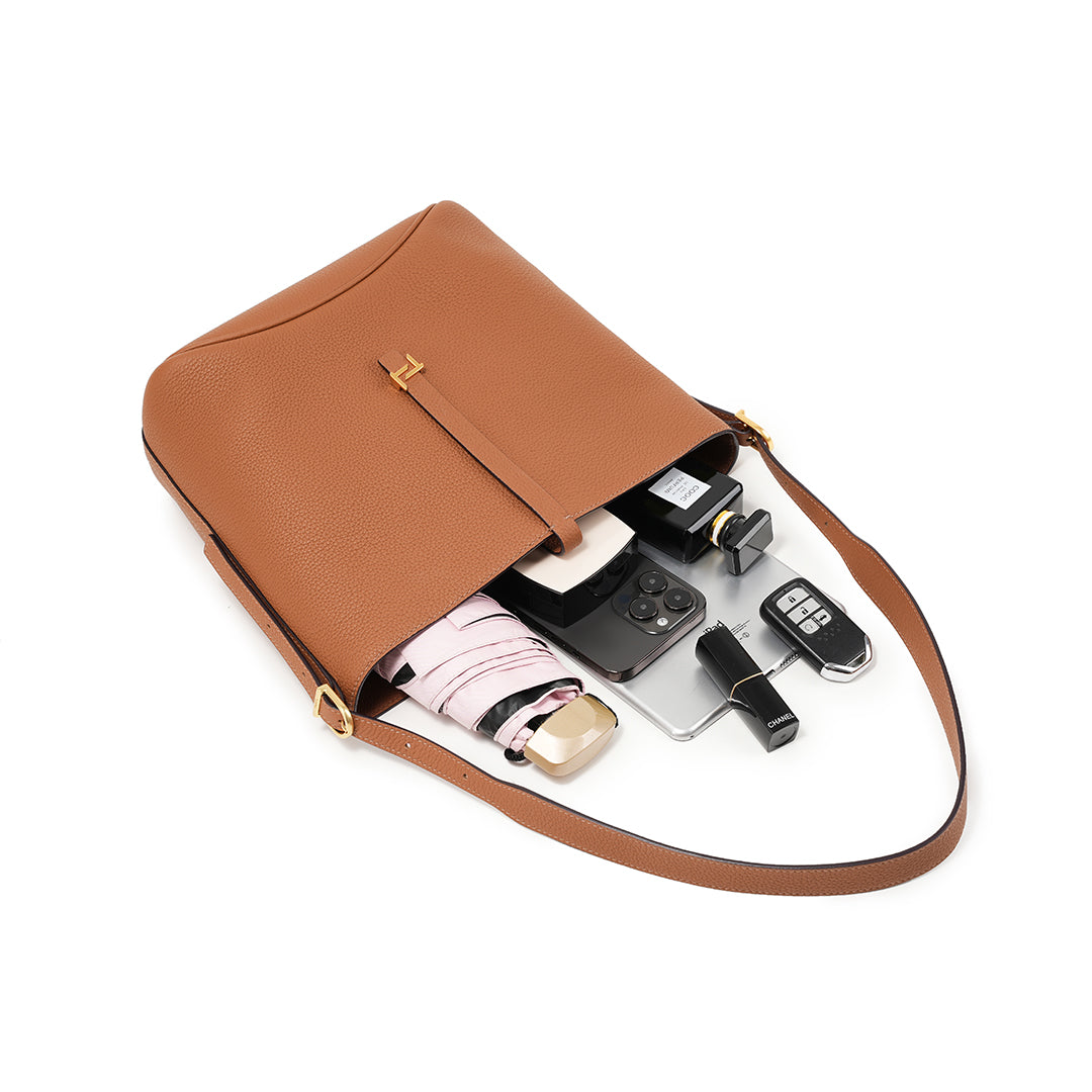 Handmade Leather Bucket Bag