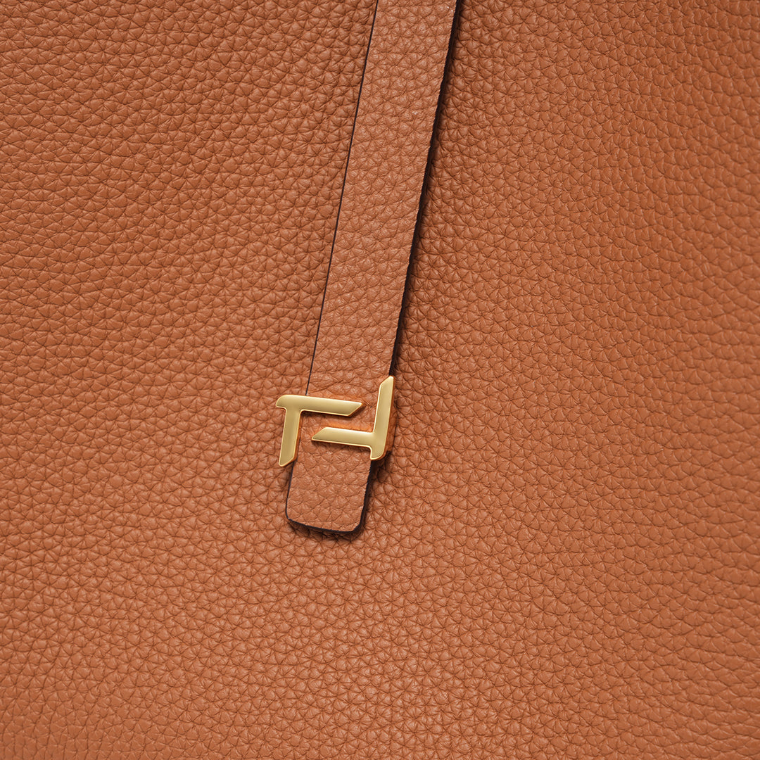 Handmade Leather Bucket Bag