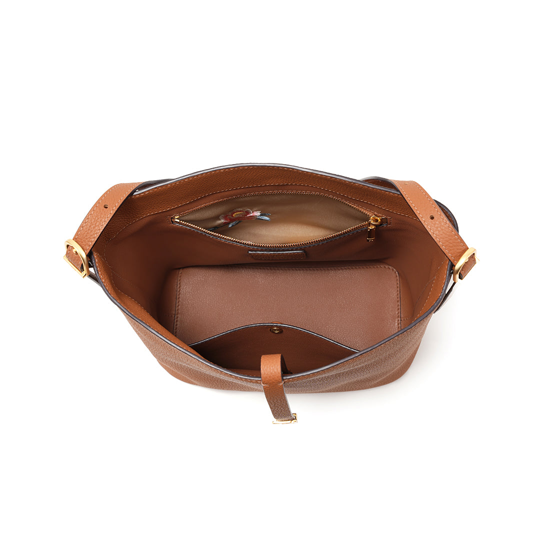 Handmade Leather Bucket Bag