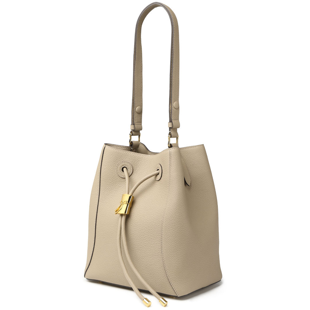 Handmade Leather Shoulder Bucket Bag