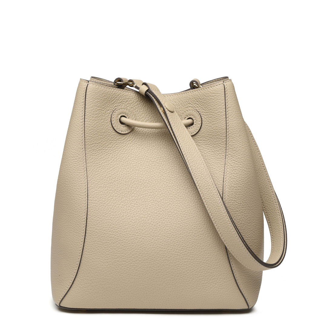Handmade Leather Shoulder Bucket Bag