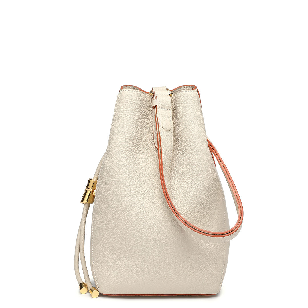 Handmade Leather Shoulder Bucket Bag
