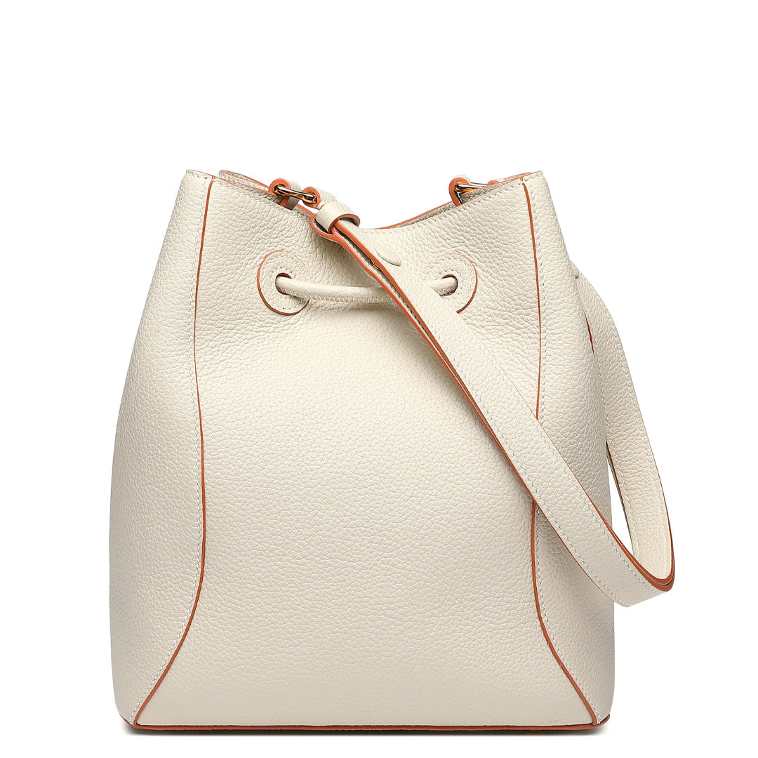 Handmade Leather Shoulder Bucket Bag
