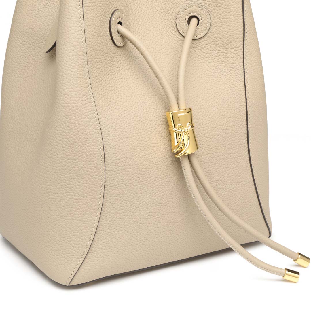 Handmade Leather Shoulder Bucket Bag