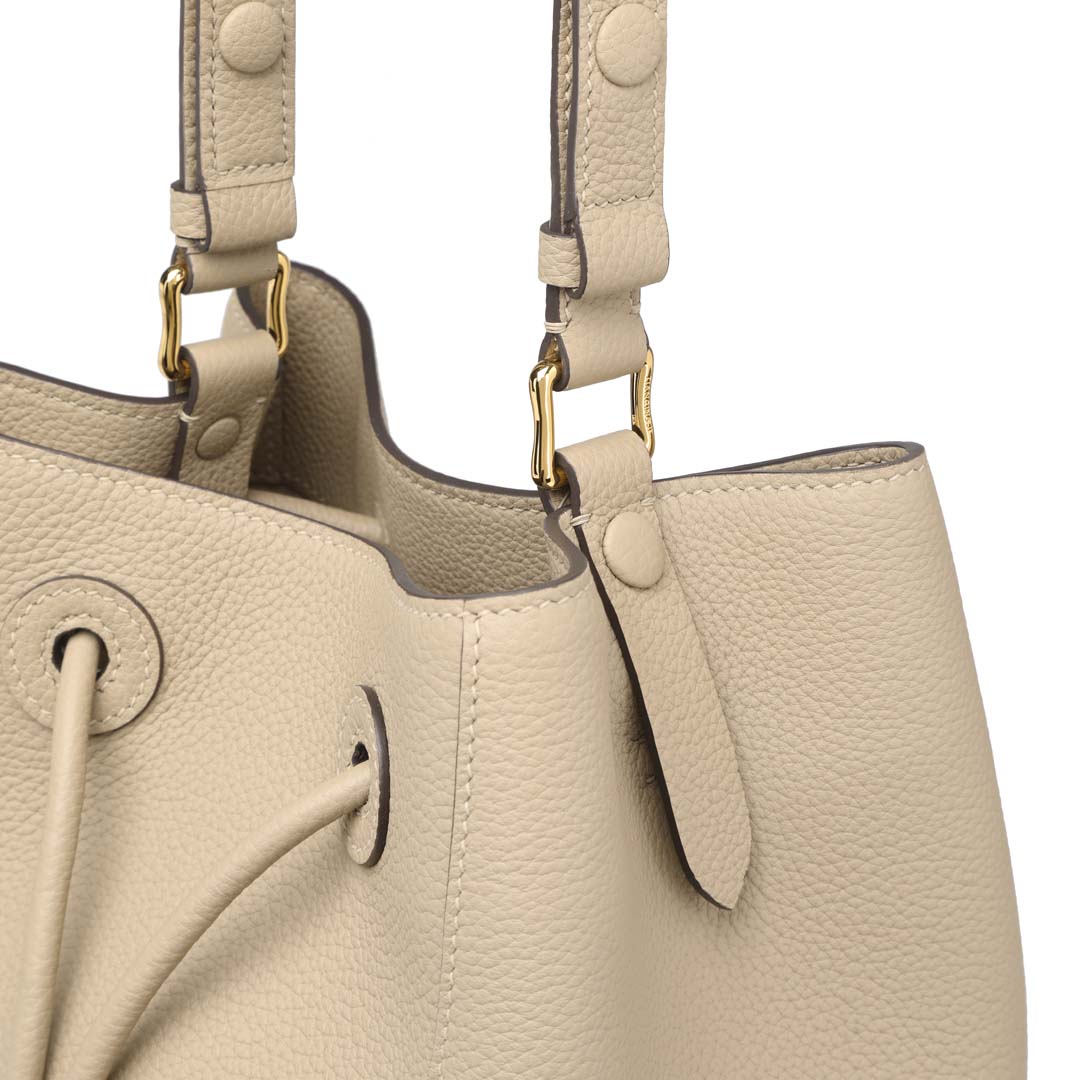 Handmade Leather Shoulder Bucket Bag