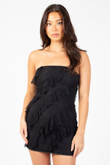 Bad Romance Lace Ruffle Mini Dress