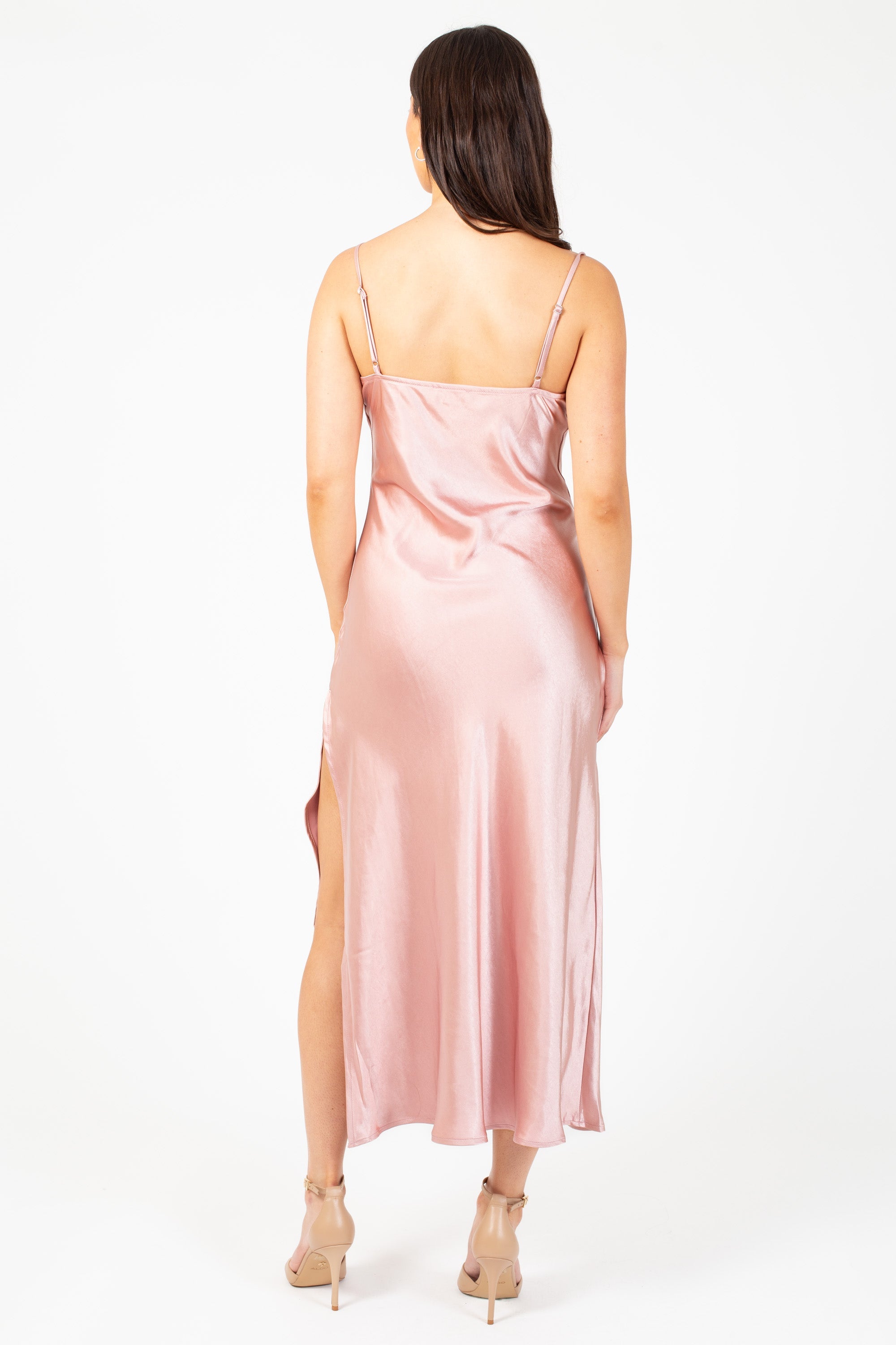 Jillian Side Slit Midi Dress